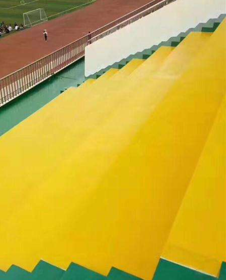 河池球场台阶翻新修补改造